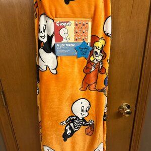 Casper the Friendly Ghost Blanket Throw 50x70in New! Viral Halloween Blanket